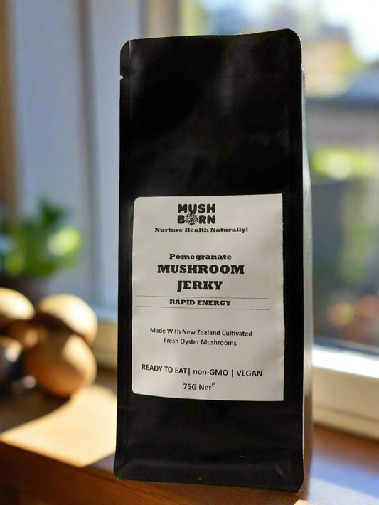 Pamegranate Mushroom Jerky